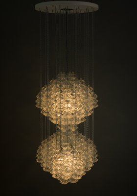 Double Pagode Pendant Chandelier from Kalmar, Vienna, 1960s-SPD-1007343