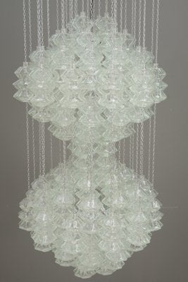 Double Pagode Pendant Chandelier from Kalmar, Vienna, 1960s-SPD-1007343