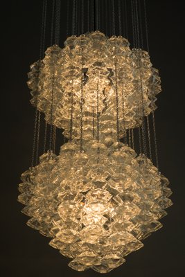 Double Pagode Pendant Chandelier from Kalmar, Vienna, 1960s-SPD-1007343