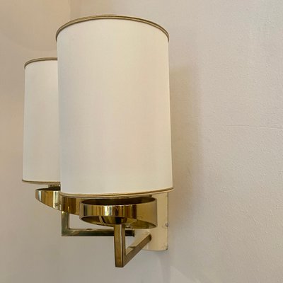 Double Sconce in Brass, 1960s-CQE-1166511