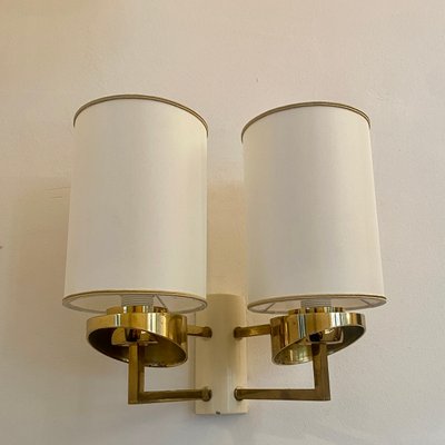 Double Sconce in Brass, 1960s-CQE-1166511