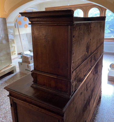 Double Sideboard in Walnut Wood, Tuscany, Late 16th Century-MLN-2025930