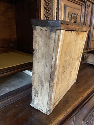 Double Sideboard in Walnut Wood, Tuscany, Late 16th Century-MLN-2025930