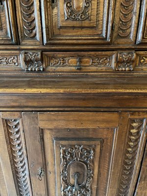 Double Sideboard in Walnut Wood, Tuscany, Late 16th Century-MLN-2025930