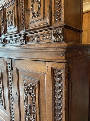 Double Sideboard in Walnut Wood, Tuscany, Late 16th Century-MLN-2025930