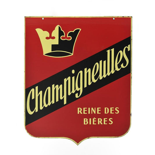 Double-Sided Enamel Sign from Champigneulles