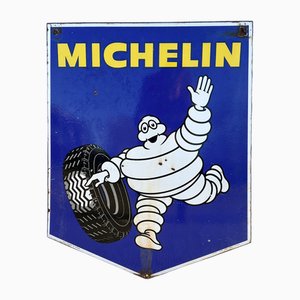 Double-Sided Michelin Tires Porcelain Advertising Sign, France, 1970s-WZZ-1793123