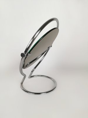 Double Sided Table Mirror in Chromed Metal by Giotto Stoppino, Italy, 1970s-UIW-1421329