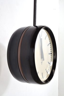 Double-Sided Wall Clock from Pragotron, 1960s-AOX-2024584