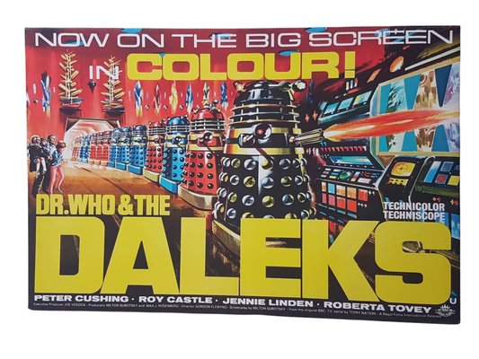 Dr Who and the Daleks, Print Multiple on Canvas-TCS-1228843