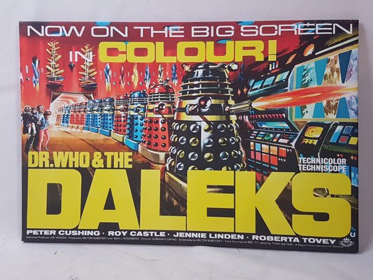 Dr Who and the Daleks, Print Multiple on Canvas-TCS-1228843