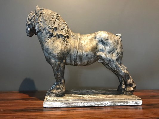 Draft Horse Sculpture by Domien Ingels, 1930s-XQY-753191