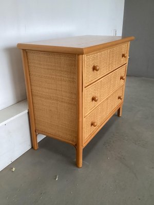 Drawer Cabinet in Bamboo and Rattan, 1970s-SU-1756867