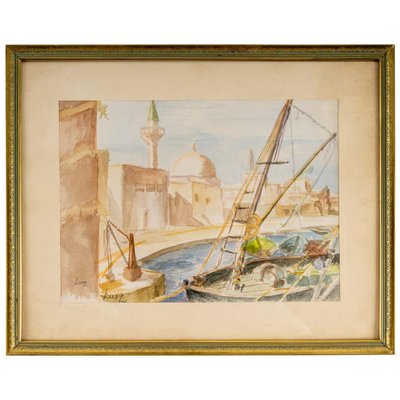 Drawing View of an Oriental Port-WFS-893155