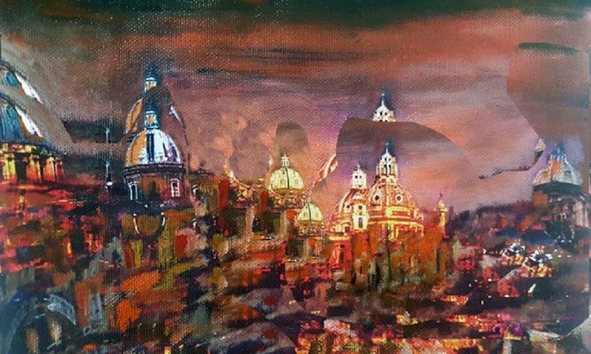 Dream Rome - Original Oil on Canvas by Laura D'Andrea - 2018 2018