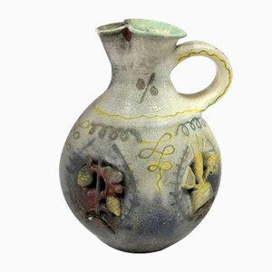 Dreher Malt Hungarian Handmade Ceramic Beer Pitcher by Geza Gorka, 1930s-UWE-997640