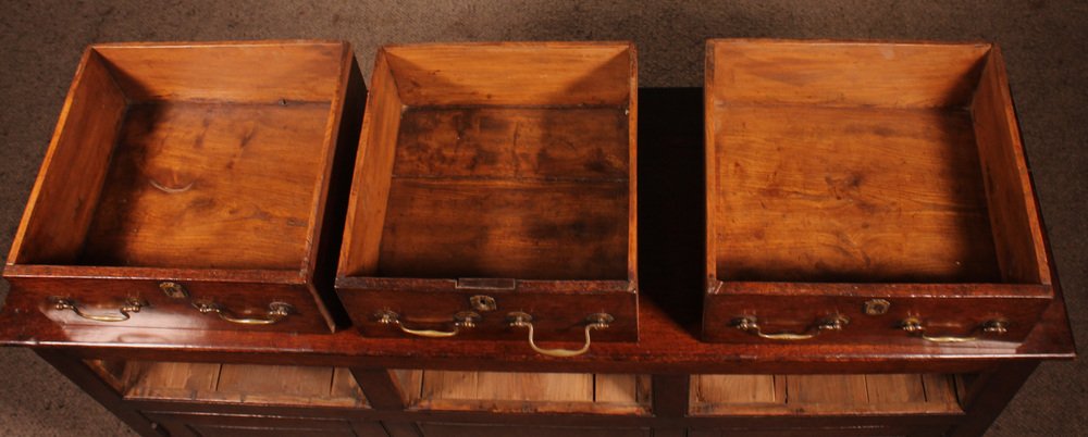 Dresser Base in Oak, 18th Century