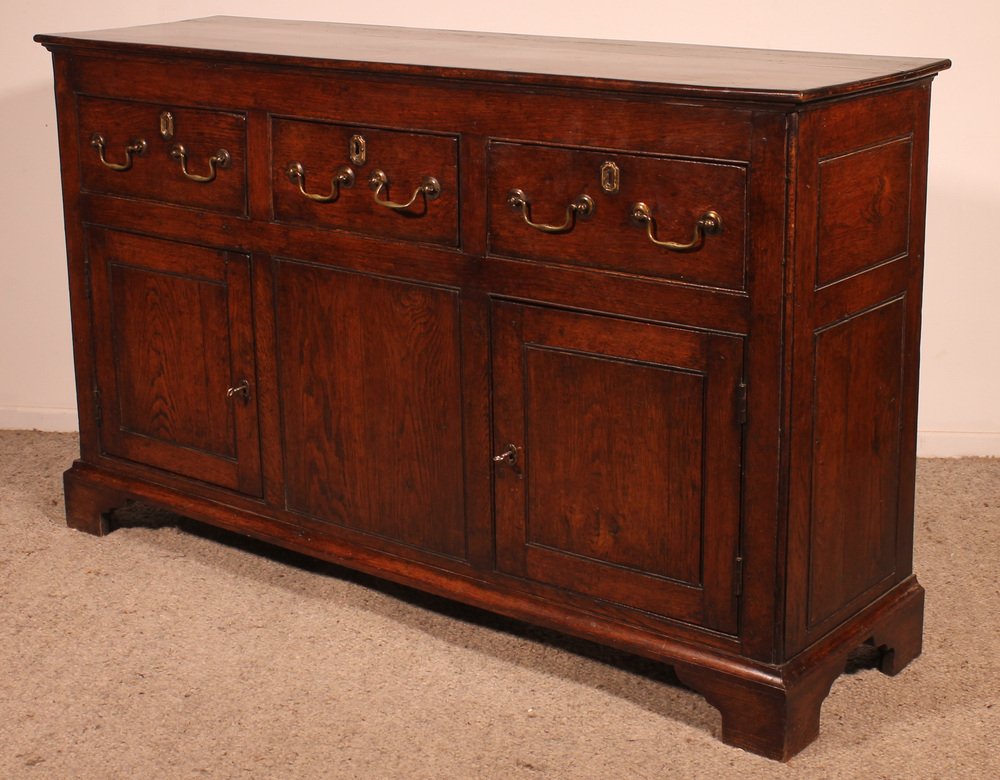 Dresser Base in Oak, 18th Century