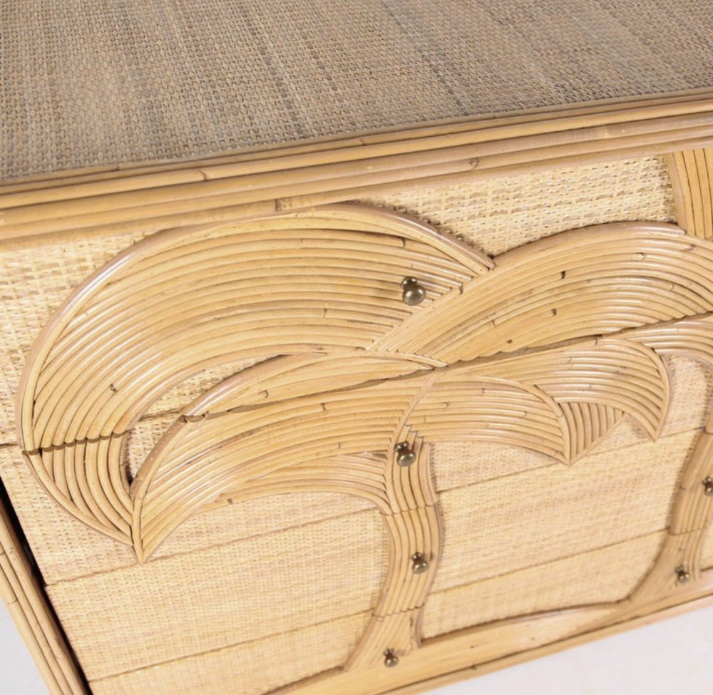 Dresser in Rattan with Raffia Drawers