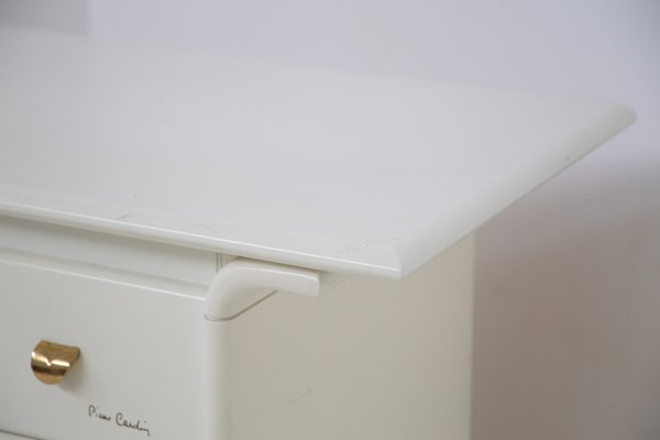 Dresser in White Lacquered Wood by Pierre Cardin With Original Signature-RCE-1189062