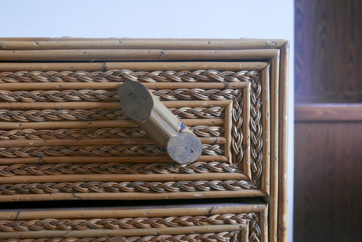 Dresser in Woven Bamboo, 1960s