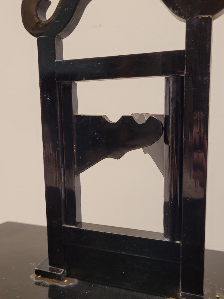 Dresser with Mirror in Lacquered Black, Japan, 1880s