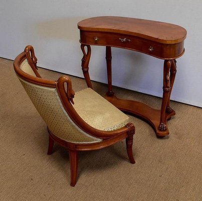 Dressing Table and Chair, 1950s, Set of 2-RVK-1032919