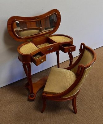 Dressing Table and Chair, 1950s, Set of 2-RVK-1032919