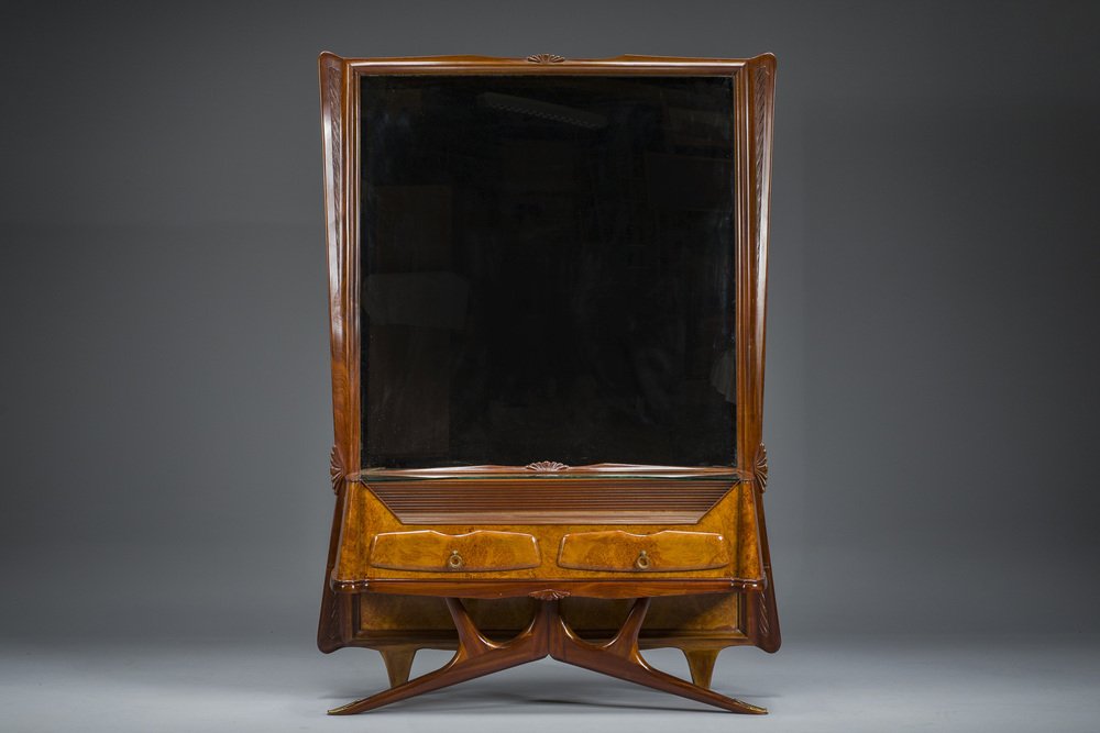 Dressing Table or Console with Mirror by Vittorio Dassi, 1950s