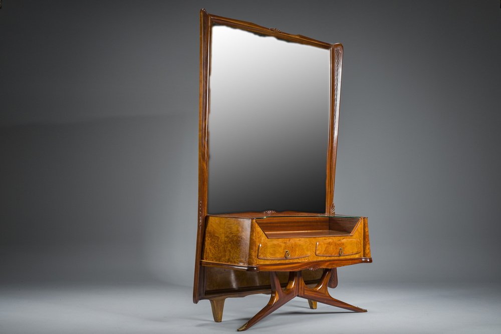 Dressing Table or Console with Mirror by Vittorio Dassi, 1950s