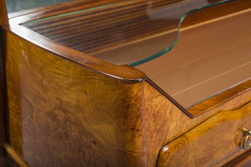 Dressing Table or Console with Mirror by Vittorio Dassi, 1950s