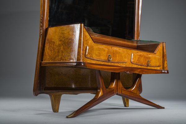 Dressing Table or Console with Mirror by Vittorio Dassi, 1950s-ZZH-1782118