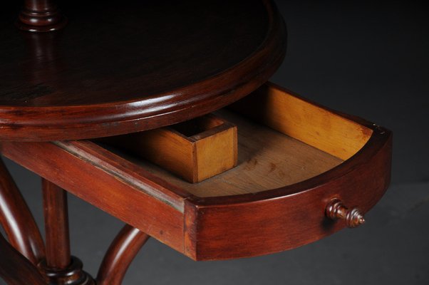 Dressing Table with Standing Mirror in Beech from Thonet, 1900s-FLW-1402147