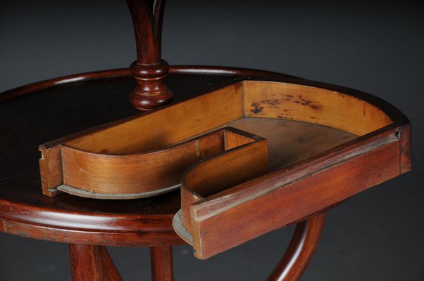 Dressing Table with Standing Mirror in Beech from Thonet, 1900s-FLW-1402147