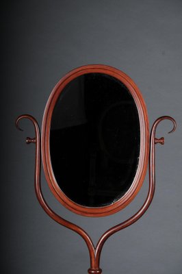 Dressing Table with Standing Mirror in Beech from Thonet, 1900s-FLW-1402147