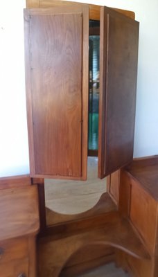 Dressing Table with Triple Mirror, 1950s-ZEF-1724948