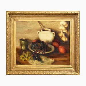 Dreyfus Marcel, Still Life With Fruit, 20th-century, Oil on Canvas, Framed-YVI-1279446