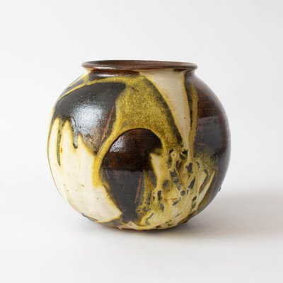 Drip Glaze Studio Ceramic Vase by Yves Loiselet, 1990s-IXK-1409062