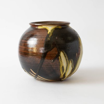 Drip Glaze Studio Ceramic Vase by Yves Loiselet, 1990s-IXK-1409062