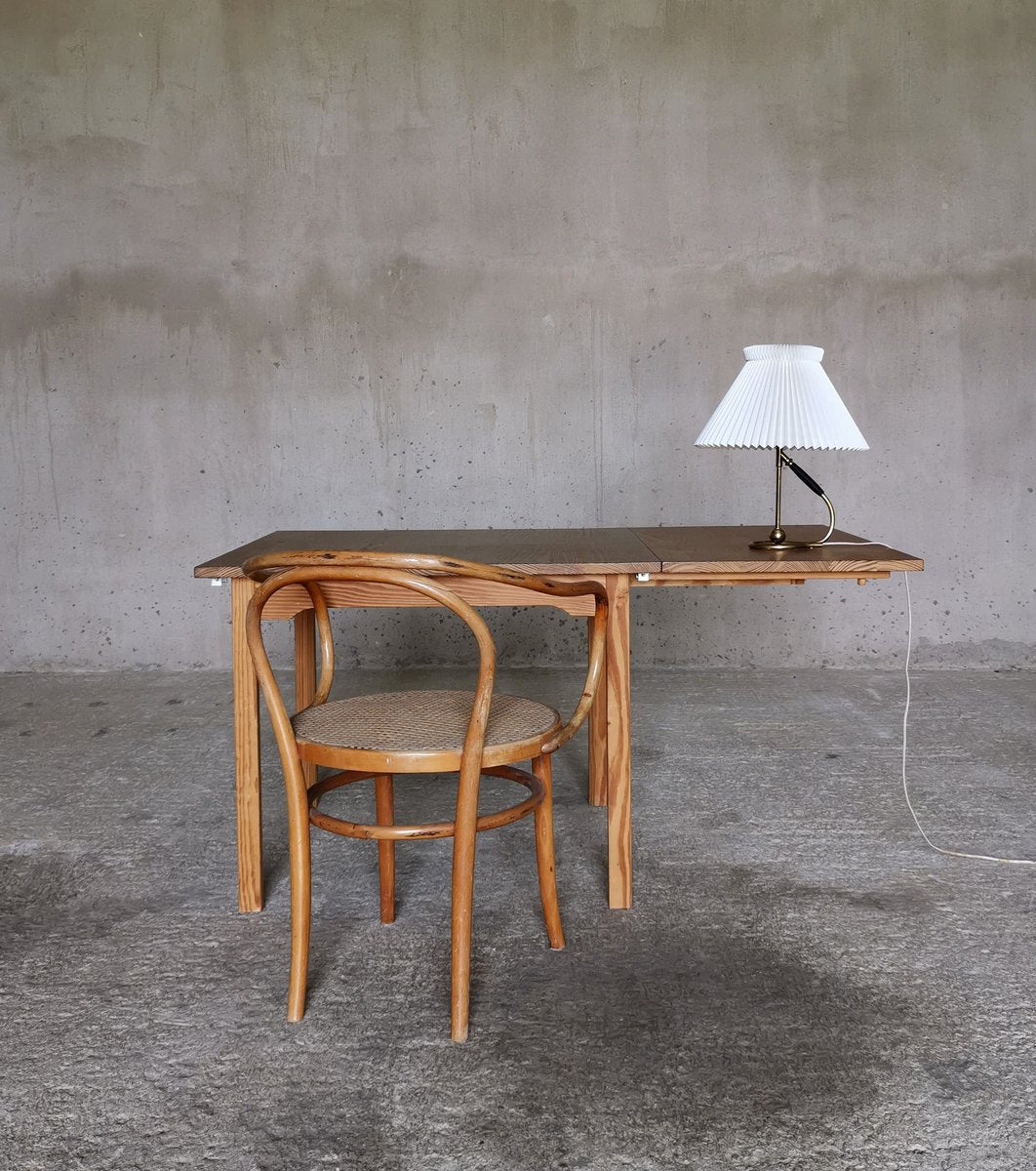 Drop Leaf Oregon Pine Desk Journeyman Piece by Hans J. Wegner, Denmark, 1960s