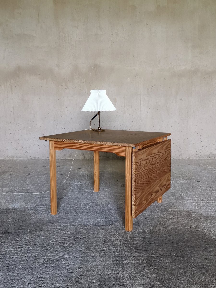 Drop Leaf Oregon Pine Desk Journeyman Piece by Hans J. Wegner, Denmark, 1960s