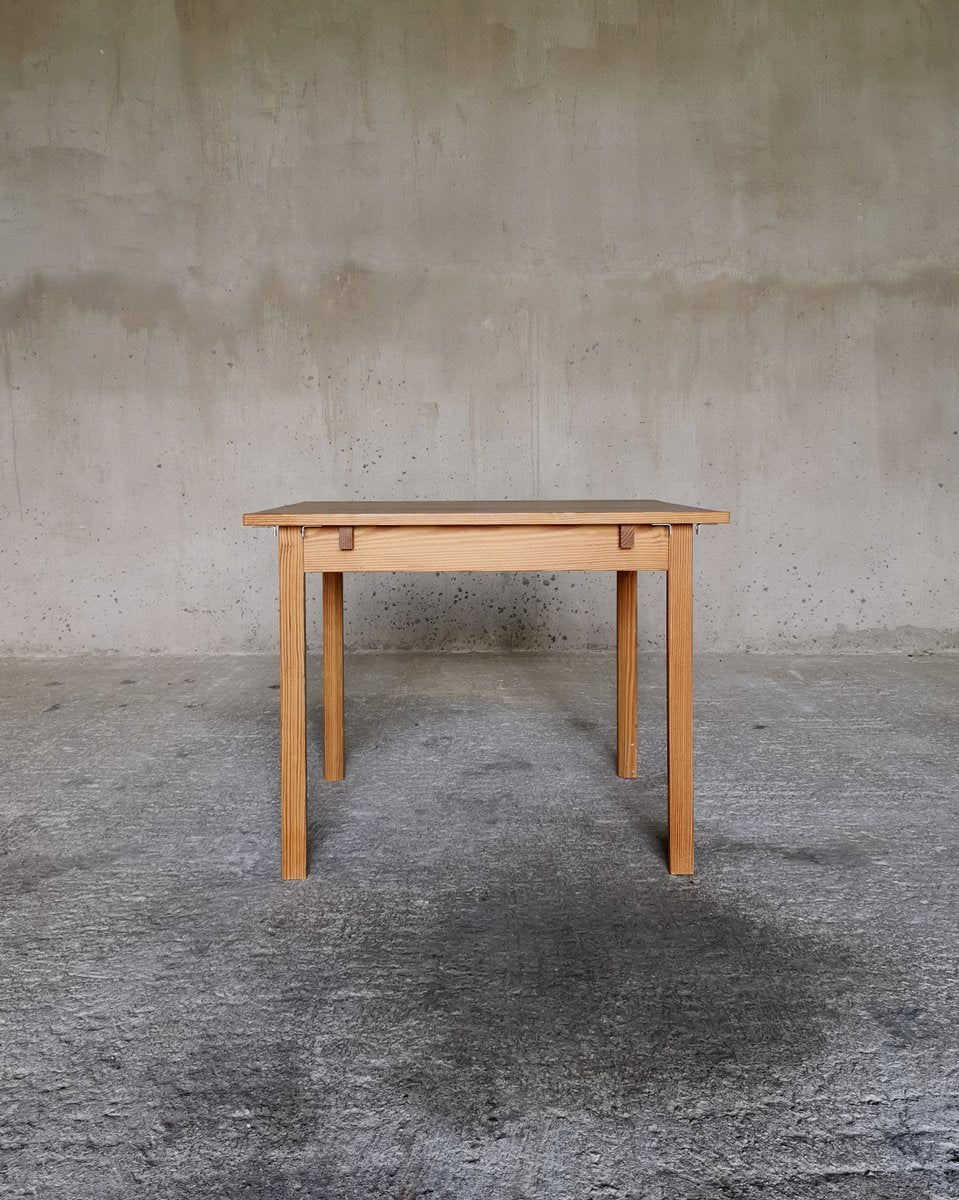 Drop Leaf Oregon Pine Desk Journeyman Piece by Hans J. Wegner, Denmark, 1960s