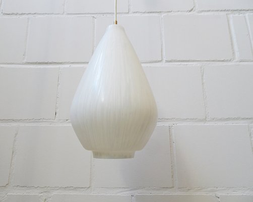 Drop Shape Glass Pendant Lamp, 1950s-BLG-1319927