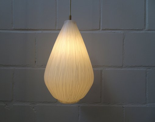 Drop Shape Glass Pendant Lamp, 1950s-BLG-1319927