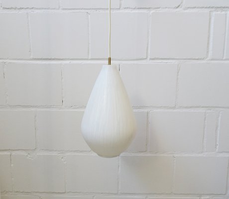 Drop Shape Glass Pendant Lamp, 1950s-BLG-1319927