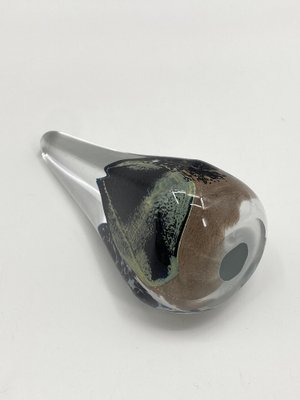 Drop-Shaped Paperweight in Art Glass, 1980s-CZ-1816098