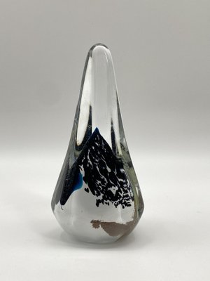 Drop-Shaped Paperweight in Art Glass, 1980s-CZ-1816098