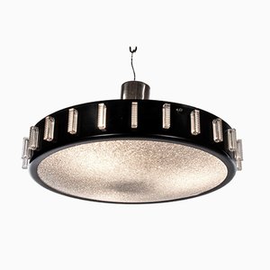 Drum Flush Mount Chandelier in the Style of Stilnovo, Italy, 1950s-DEK-780528