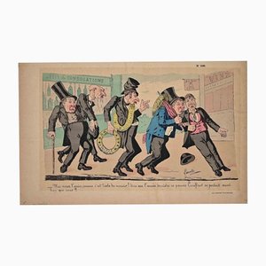 Drunkards, Original Lithograph, 1880-ZCI-1164044