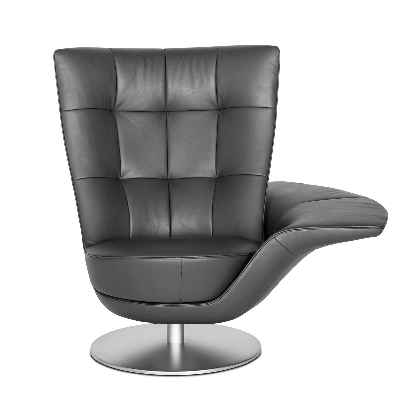 DS-262 Swift - Swivel leather armchair with armrests (Category - Leather | LIVING)